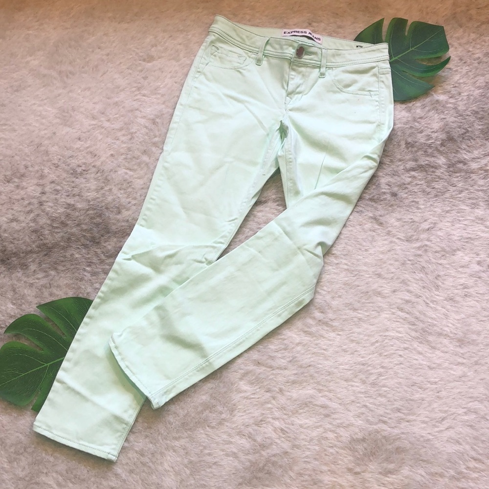 Express cropped legging low rise jeans